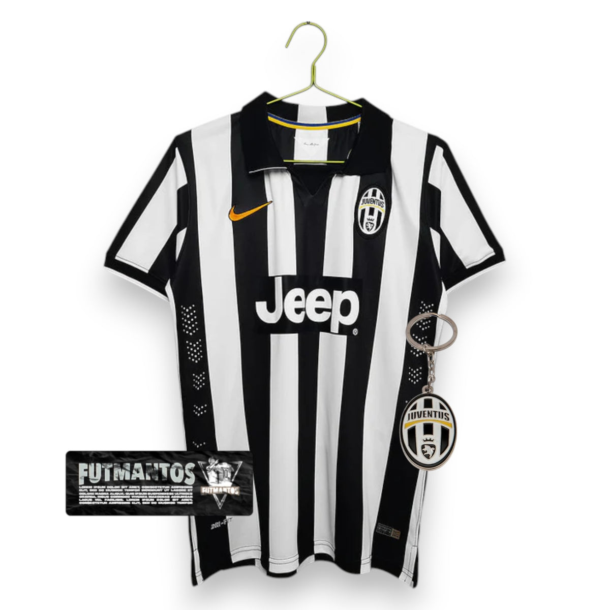 Camisa Juventus Retrô 2014/2015 - Preta/Branca | Futmantos