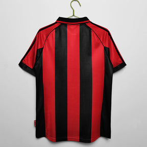Camisa Milan Retrô 1998/1999 - Vermelha/Preta | Futmantos
