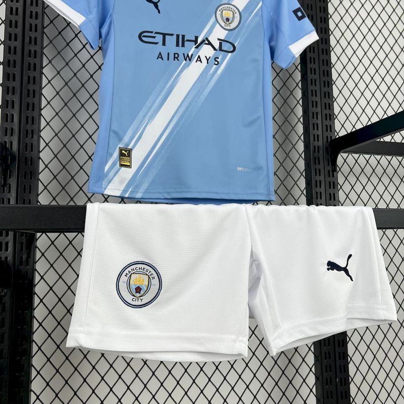 Conjunto Infantil Manchester City I 2025/26 | Futmantos