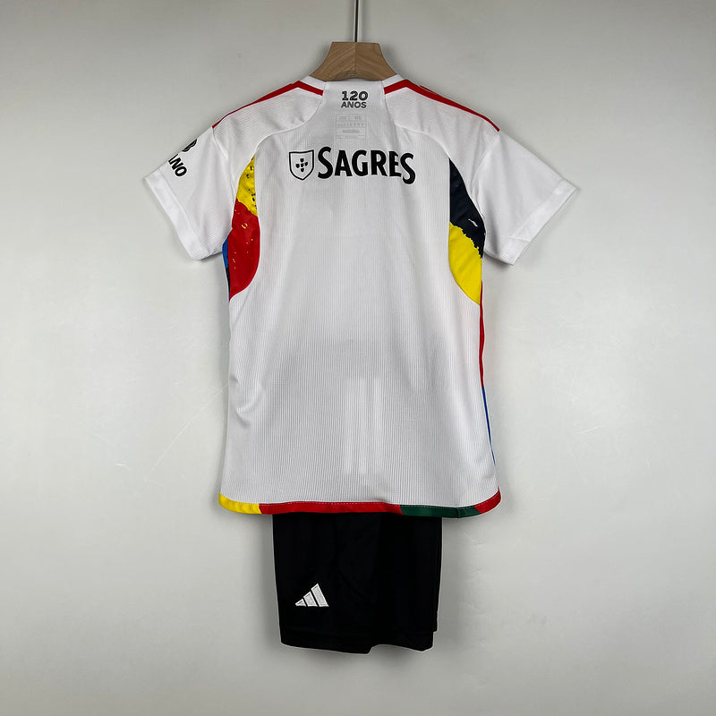 Kit Infantil Benfica 23/24 - Branco | Futmantos