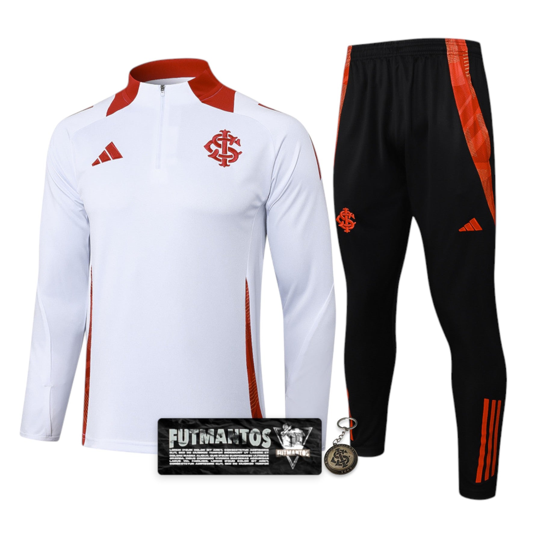 Agasalho de treino Internacional 25/26 - Branco | Futmantos