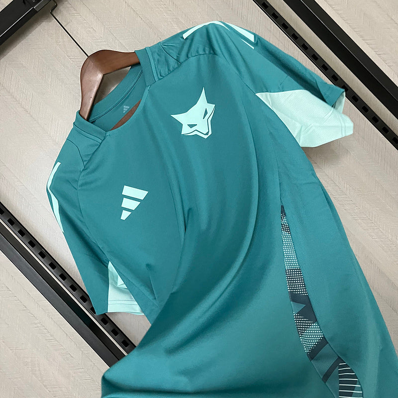 Camisa de Treino Cruzeiro 25/26 Azul Turquesa+Branco | FutMantos