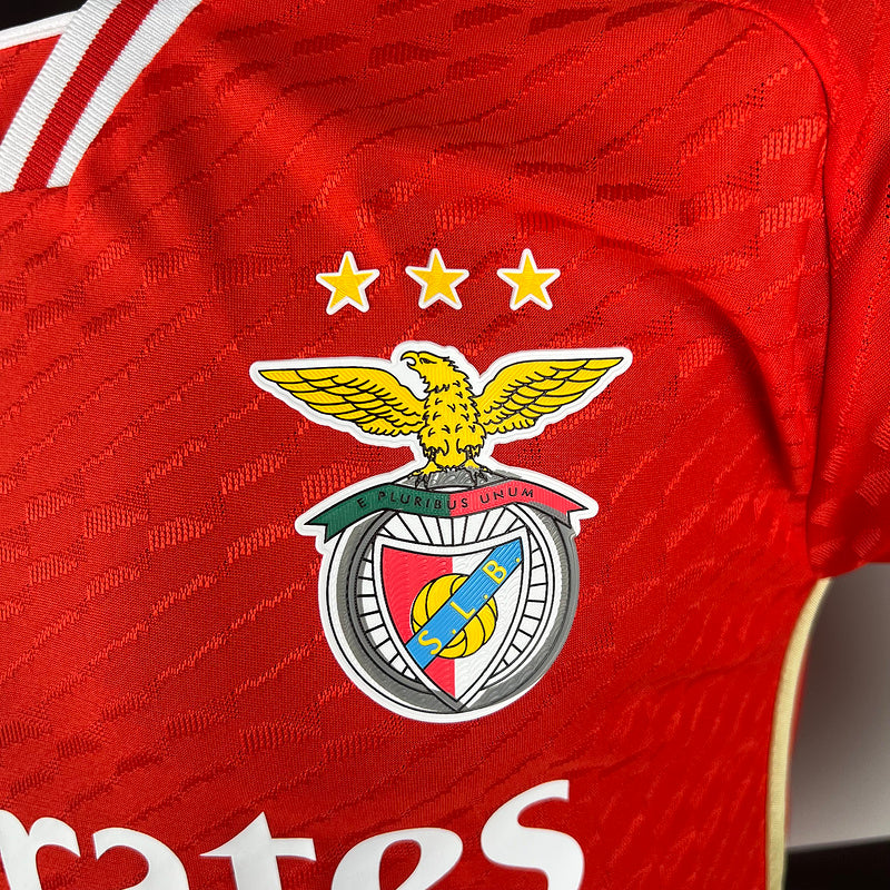 Camisa Benfica I 23/24 Jogador Masculina - Vermelho  | Futmantos