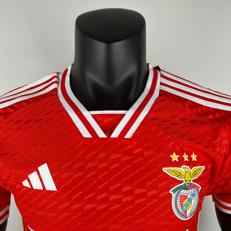 Camisa Benfica I 23/24 Jogador Masculina - Vermelho  | Futmantos