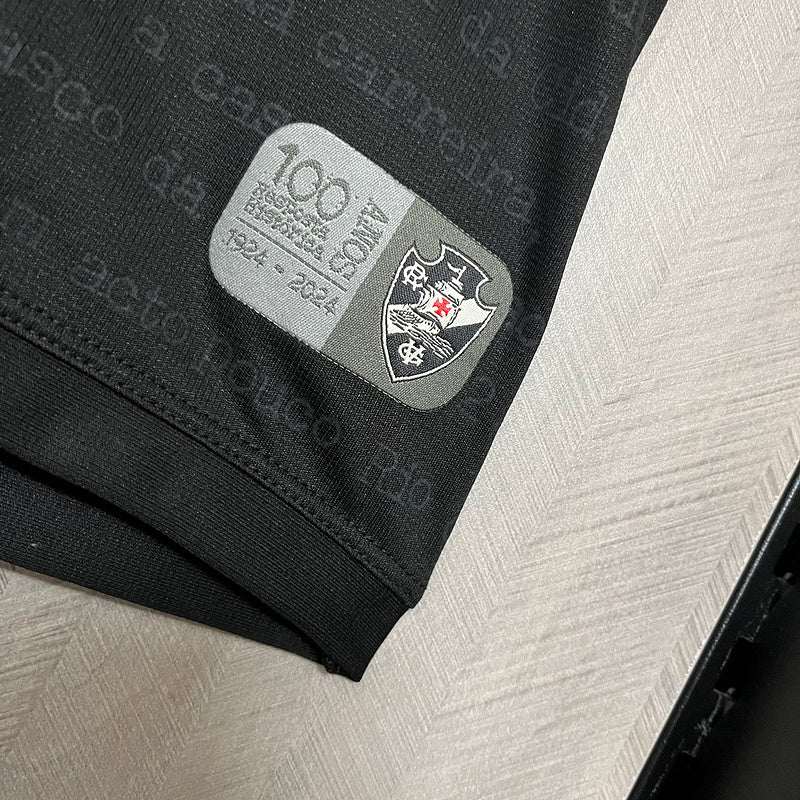 Camisa Vasco da Gama IV 24/25 Al Black Com Patrocínios | Futmantos