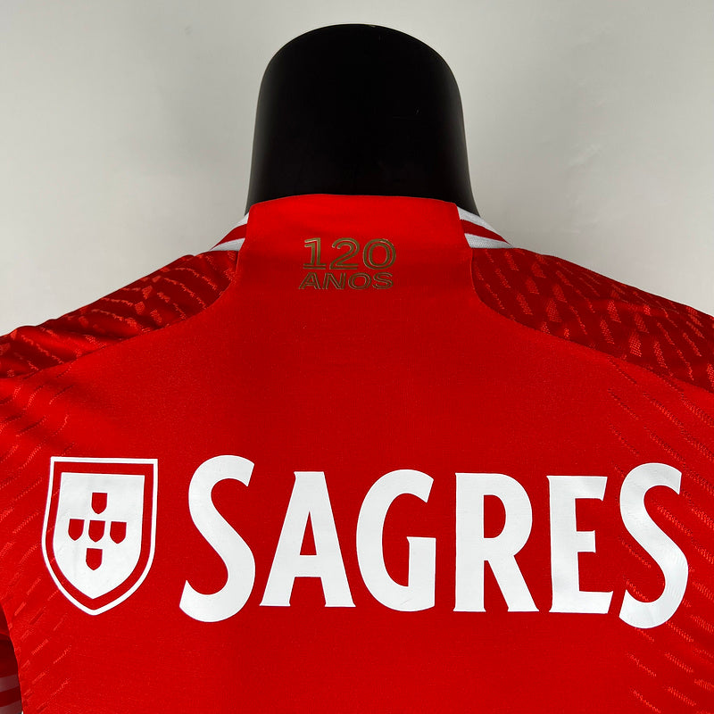 Camisa Benfica I 23/24 Jogador Masculina - Vermelho  | Futmantos