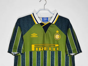 Camisa Inter de Milão Retrô 1995/1996 Cinza/Verde - | Futmantos