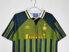 Camisa Inter de Milão Retrô 1995/1996 Cinza/Verde - | Futmantos