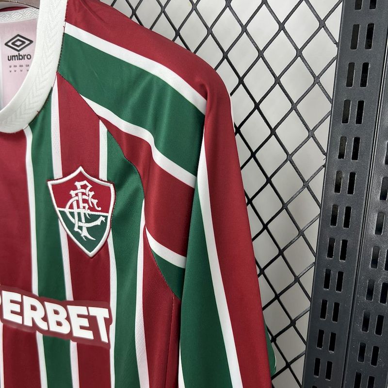 Camisa Fluminense Manga Longa I 25/26 - Libertadores/Mundial | Futmantos