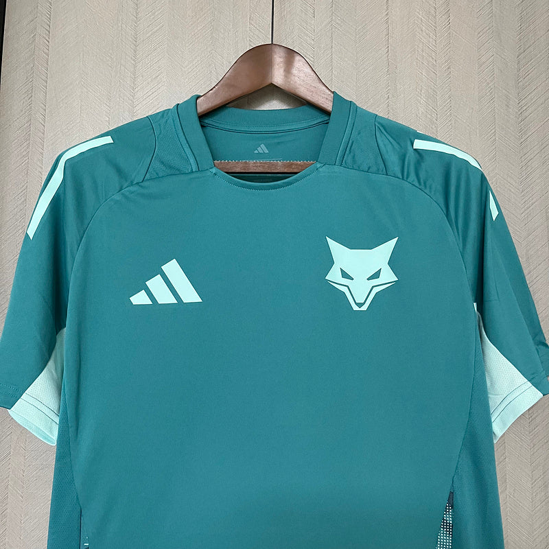Camisa de Treino Cruzeiro 25/26 Azul Turquesa+Branco | FutMantos