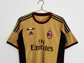 Camisa Milan Retrô 2013/2014 - - Dourado/Preto | Futmantos