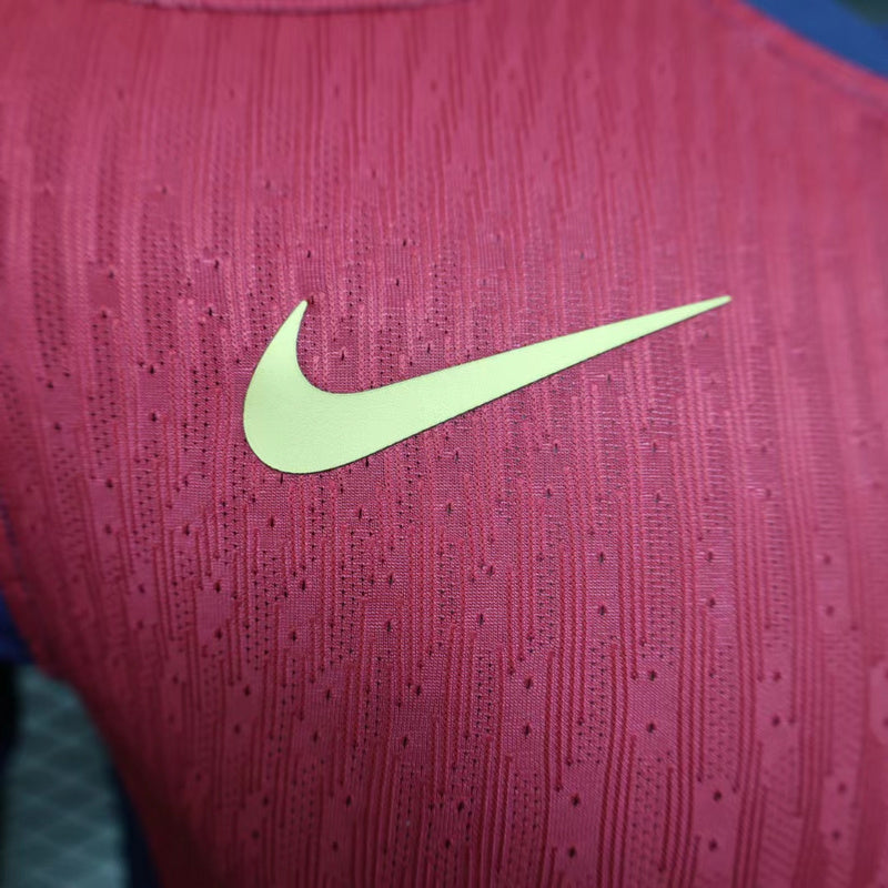 Camisa Barcelona I 24/25 - Jogador Masculina - Azul e vermelha | Futmantos