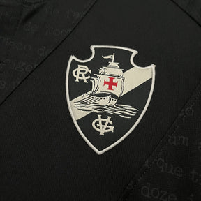 Camisa Vasco da Gama IV 24/25 Al Black Com Patrocínios | Futmantos