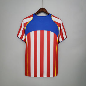 Camisa Atlético de Madrid Retrô 2004/2005 Vermelha e Branca - | Futmantos
