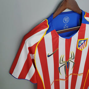 Camisa Atlético de Madrid Retrô 2004/2005 Vermelha e Branca - | Futmantos