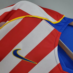 Camisa Atlético de Madrid Retrô 2004/2005 Vermelha e Branca - | Futmantos