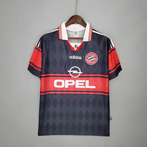 Camisa Bayern Retrô 1997/1999 Preta e Vermelha - | Futmantos