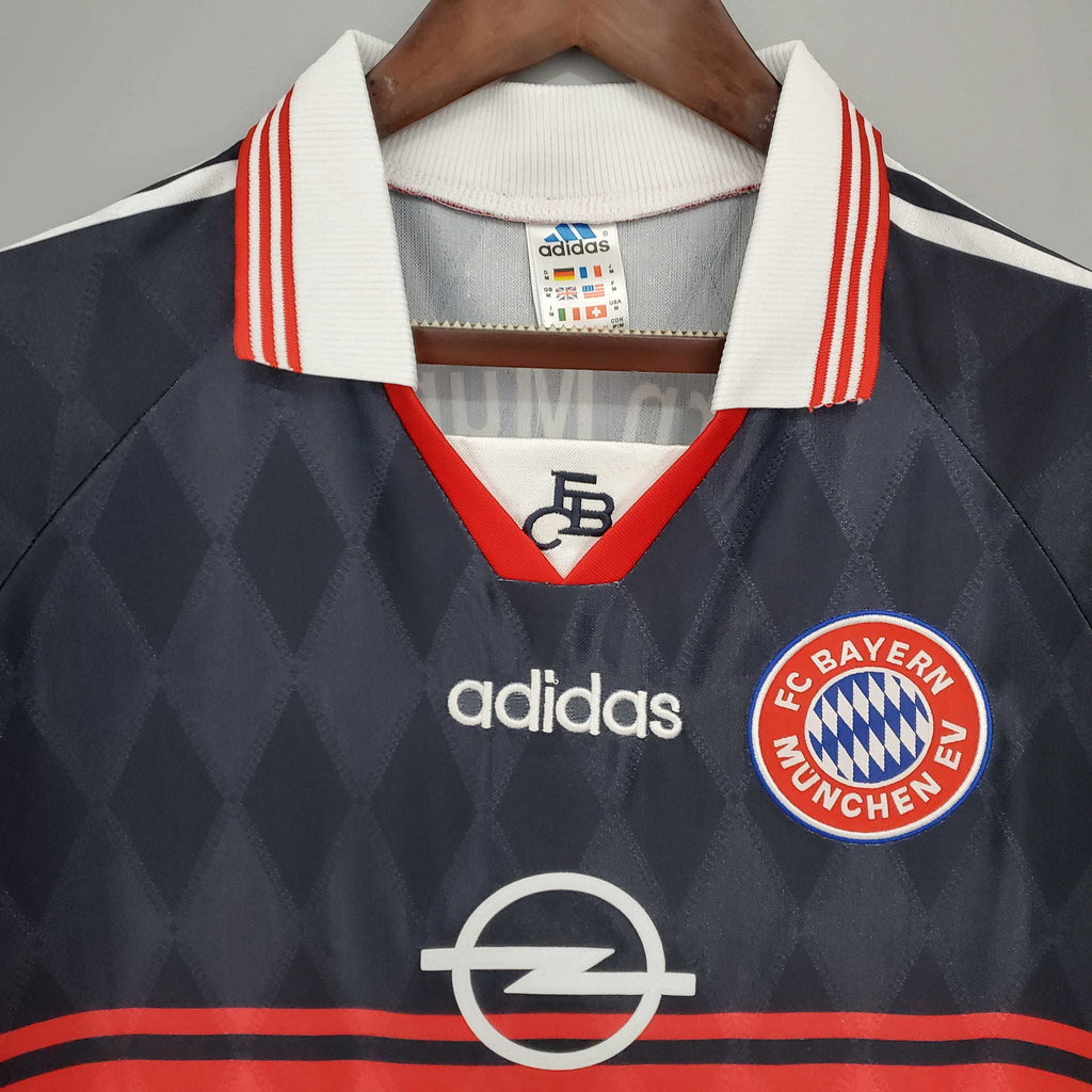 Camisa Bayern Retrô 1997/1999 Preta e Vermelha - | Futmantos