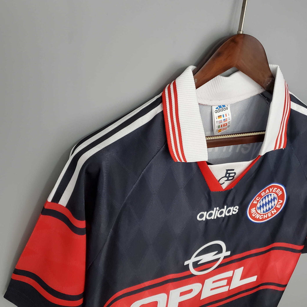 Camisa Bayern Retrô 1997/1999 Preta e Vermelha - | Futmantos