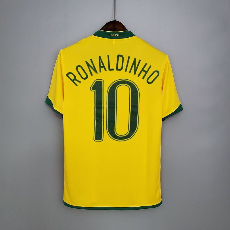 Camisa Seleção Brasileira Retrô 2006 Amarela - | Futmantos