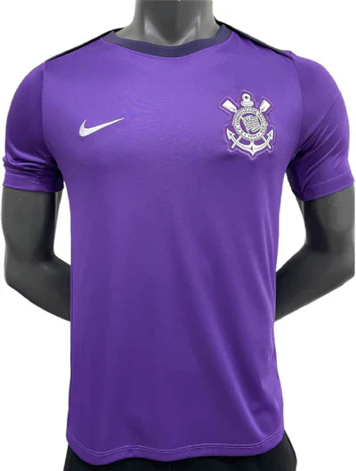 Camisa Corinthians Treino 25/26 Roxa Masculina | Futmantos