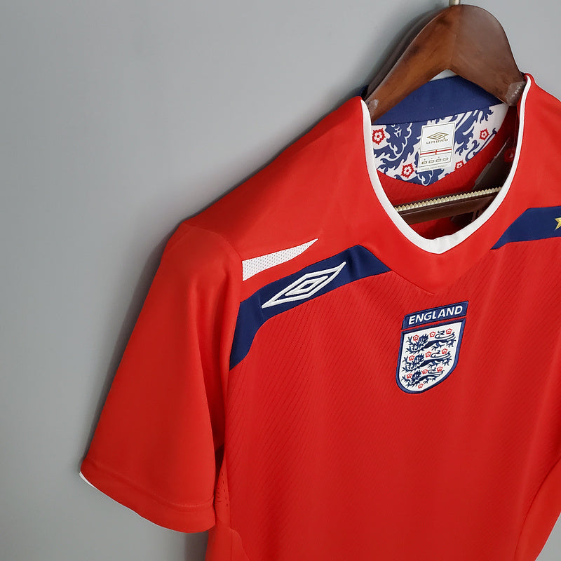Camisa Inglaterra Retrô 2008/2009 Vermelha - | Futmantos
