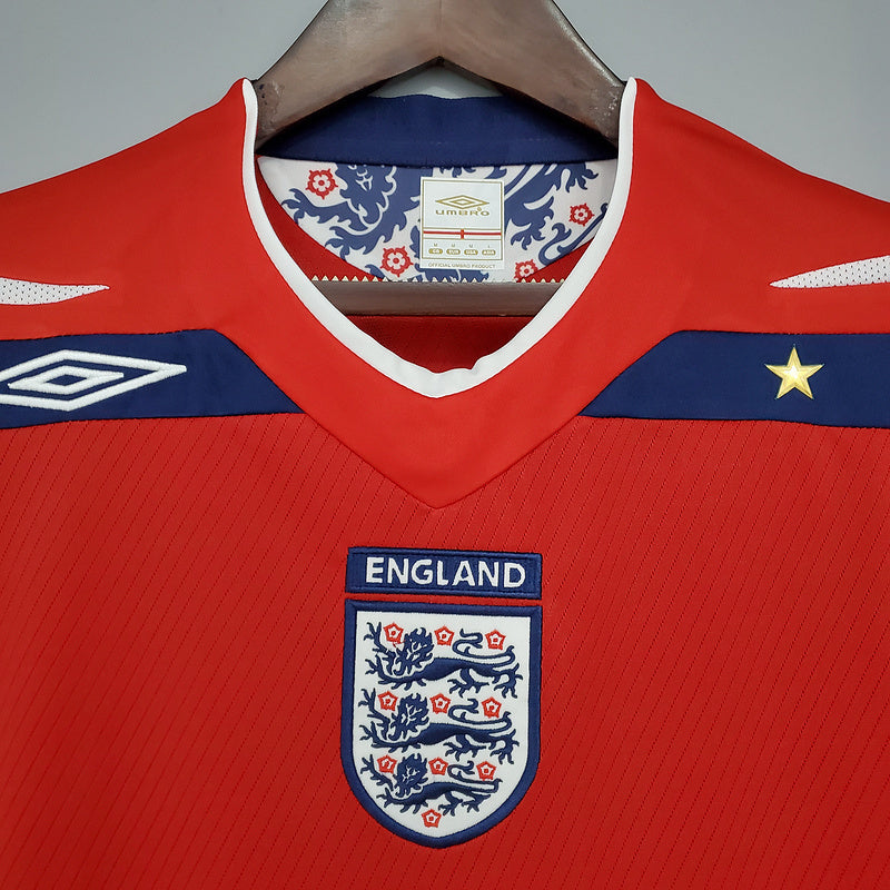 Camisa Inglaterra Retrô 2008/2009 Vermelha - | Futmantos