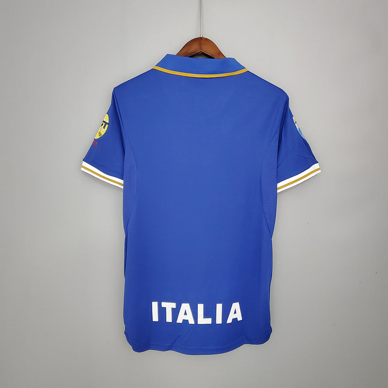 Camisa Itália Retrô 1996 Azul - | Futmantos