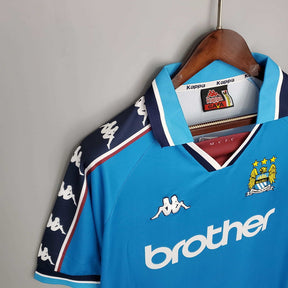 Camisa Manchester City Retrô 1997/1998 Azul - | Futmantos