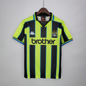 Camisa Manchester City Retrô 1998/1999 Amarela e Preta -  | Futmantos