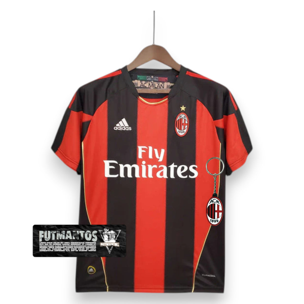 Camisa Milan Retrô 2010/2011 Vermelha e Preta - | Futmantos