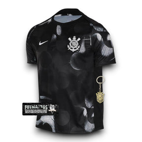 Camisa Corinthians Treino 25/26 Preta Masculina | Futmantos