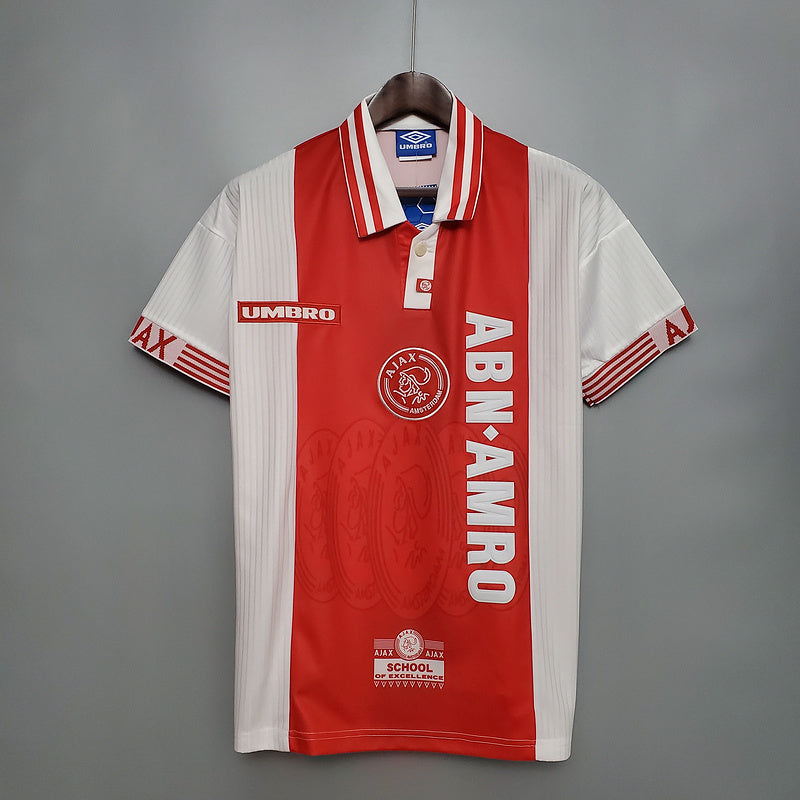 Camisa Ajax Retrô 1997/1998 Vermelha e Branca - | Futmantos