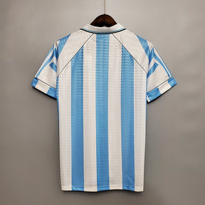 Camisa Seleção Argentina Retrô 1997-1998 Azul e Branca - | Futmantos