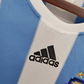 Camisa Argentina Retrô 2010 Azul e Branca - | Futmantos