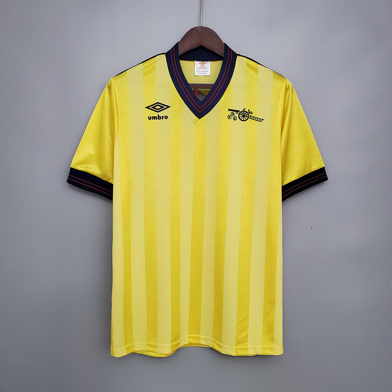 Camisa Arsenal Retrô 1983/1986 Amarela - | Futmantos