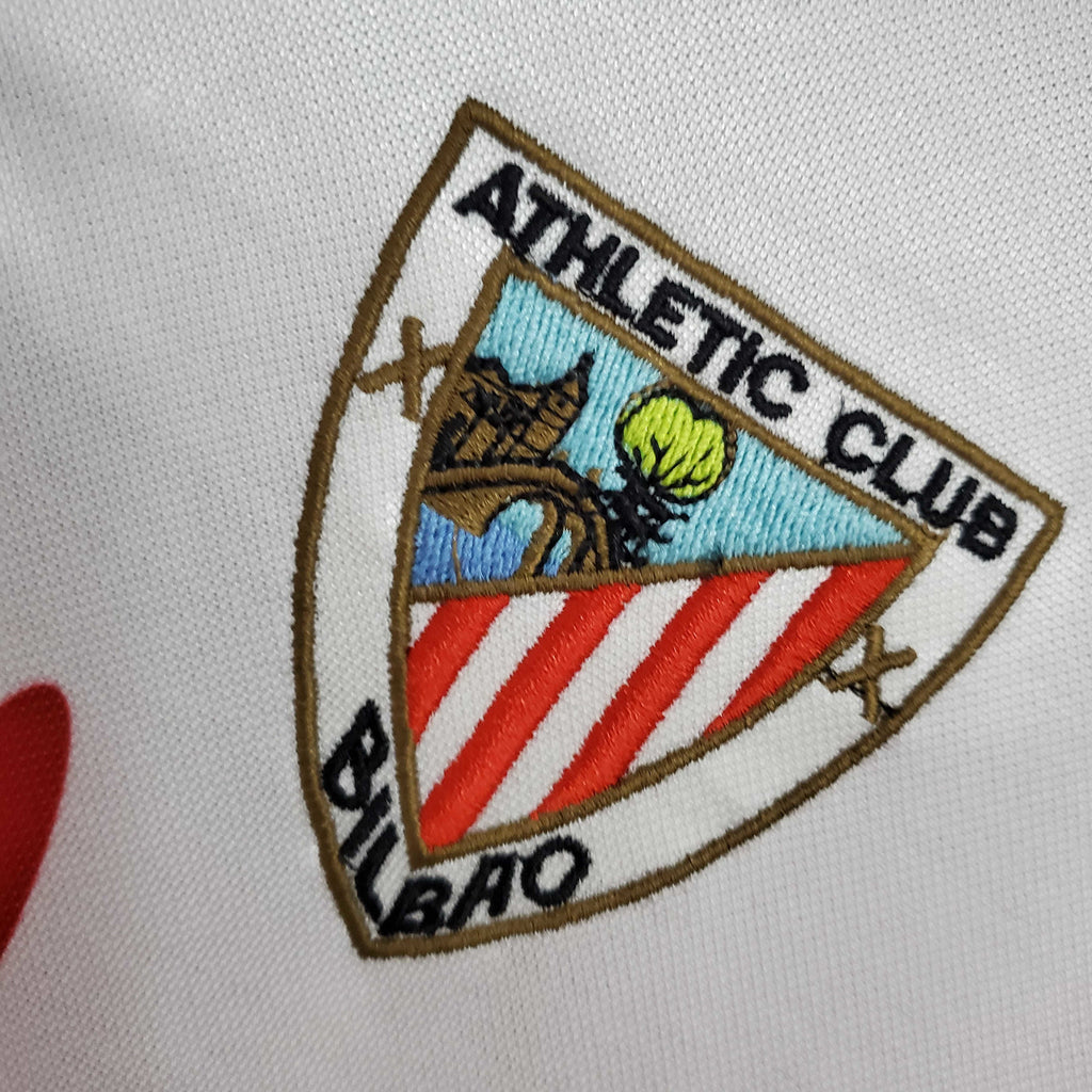 Camisa Athletic Bilbao Retrô 1997/1998 Vermelha e Branca - | Futmantos