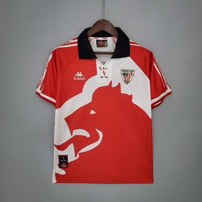 Camisa Athletic Bilbao Retrô 1997/1998 Vermelha e Branca - | Futmantos