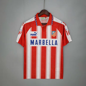 Camisa Atlético de Madrid Retrô 1994/1995 Branca e Vermelha - | Futmantos