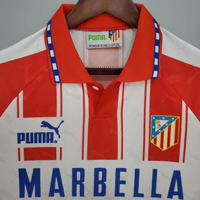 Camisa Atlético de Madrid Retrô 1994/1995 Branca e Vermelha - | Futmantos