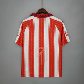 Camisa Atlético de Madrid Retrô 1995/1996 Branca e Vermelha - | Futmantos