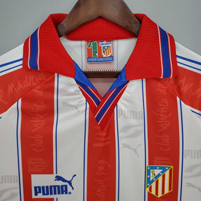 Camisa Atlético de Madrid Retrô 1996/1997 Branca e Vermelha - | Futmantos