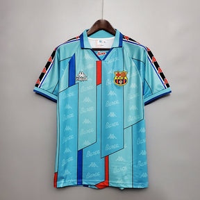 Camisa Barcelona Retrô 1996/1997 Azul Clara - | Futmantos