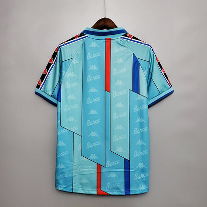 Camisa Barcelona Retrô 1996/1997 Azul Clara - | Futmantos