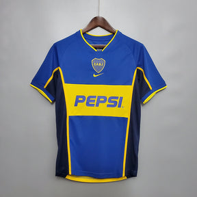 Camisa Boca Juniors Retrô 2002 Azul e Amarela - | Futmantos