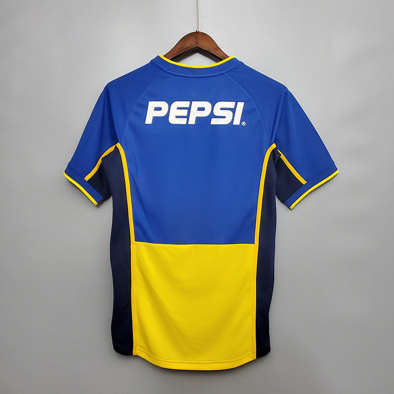 Camisa Boca Juniors Retrô 2002 Azul e Amarela - | Futmantos