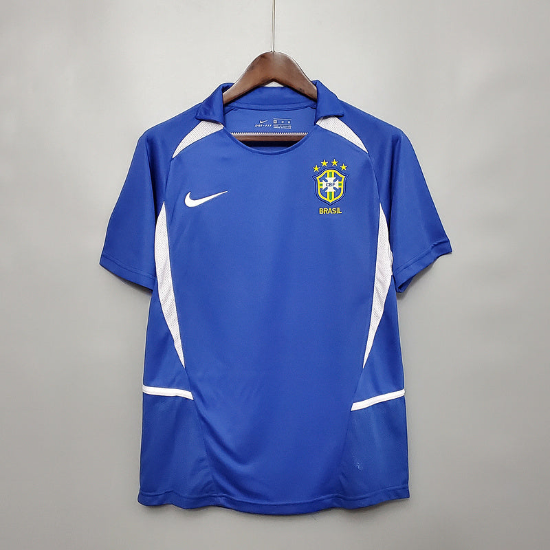 Camisa Seleção Brasileira Retrô 2002 Azul - | Futmantos
