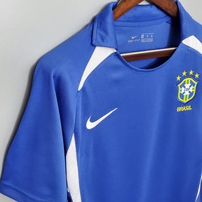 Camisa Seleção Brasileira Retrô 2002 Azul - | Futmantos