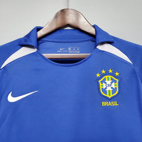 Camisa Seleção Brasileira Retrô 2002 Azul - | Futmantos