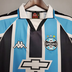 Camisa Grêmio Retrô 2000 Azul e Preta - | Futmantos